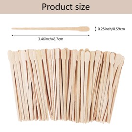 KTOJOY 1200 Pcs Wooden Wax Sticks Small Wax Spatulas Applicator Wood Craft Sticks for Body Hair Eyebrow Lip Nose Brow Removal