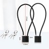Oiieco 2 Pcs Steel Rope Padlocks, Long Padlocks with Keys