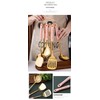 Luxury Gold Kitchen Utensils Set, 7-Piece Ceramic Handle Cooking Tools