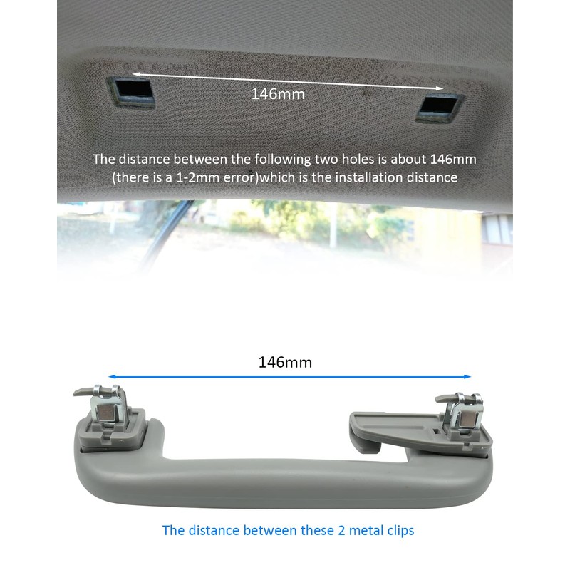 YIGUCS 74610-52020 Inner Roof Pull Handle Grab Fits for Toyota