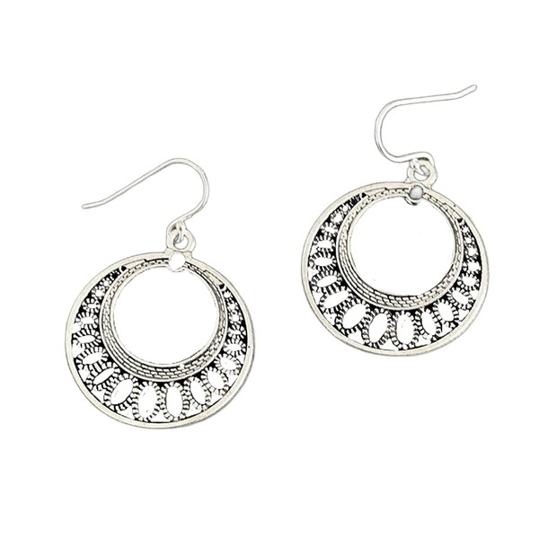 Circle Filigree on Sterling Silver Earrings