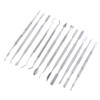 12pcs Stainless Steel Double Sided Wax Carving Tool Kit Set