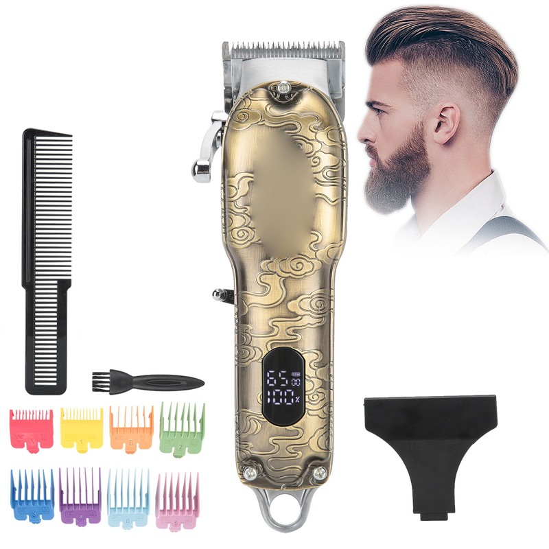 Electric Hair Clipper Set LCD Digital Men Beard Trimmer Barber