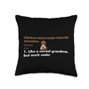Dog German Shorthaired Pointer Grandma Definition Throw Pillow