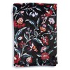 Vera Bradley Women's Fleece Plush Throw Blanket, Perennials Noir, 80