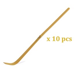 Japanese Chashaku | 10 pcs x Bamboo Matcha Scoop for Measuring Matcha Green Tea Powder | Spoon for Traditional Tea Ceremony