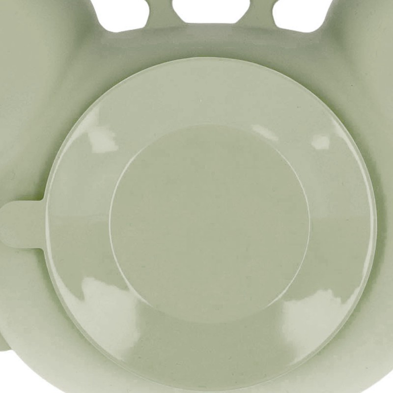 Crab Suction Plate with Suction Cup Base Silicone Divided Plate