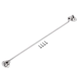 sourcing map 14" Cabin Hook Eye Latch Gate Door Swivel Window Hook Stainless Steel with Mounting Screws 1pcs