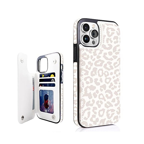 uCOLOR Flip Leather Wallet Case Card Holder Compatible with iPhone13