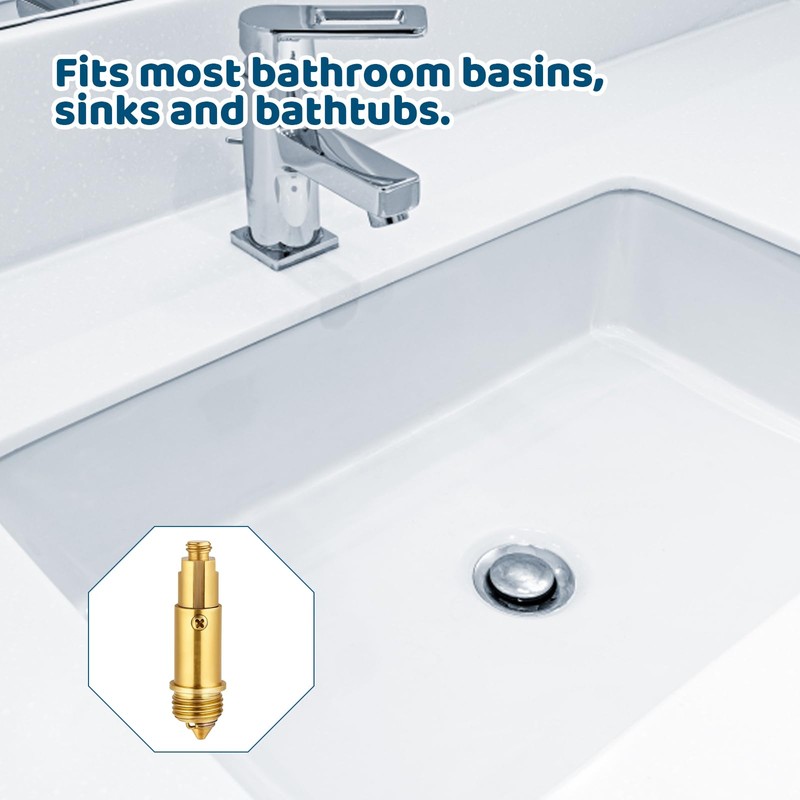 Tub Drain Stopper, 2 Pack Bathroom Sink Stopper Replacement, Universal