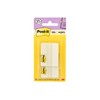 Post-it Tabs, 2 in Solid, White, 12 Tabs/On-The-Go Dispenser, 2