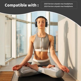 Damex earpads for airpods max Ear Cushions,Compatible with airpods max Ear Pads(2024 Version),Noise Cancelling, Breathable,Magnetic mounting, not Falling Off (Midnight)