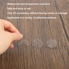100pcs Transparent Tablecloth Clips, Square & Round Windproof Table Cloth