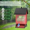5LB Metal Squirrel Proof Bird Feeder, Hanging Wild Bird Feeders,