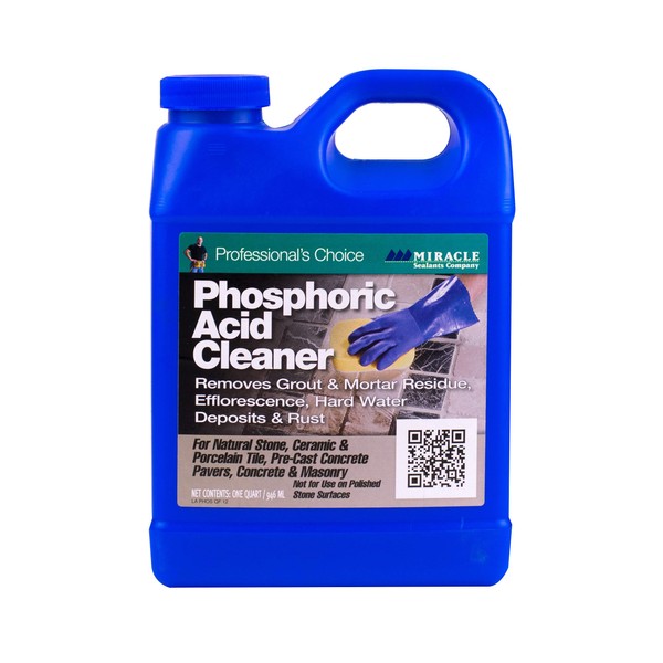 Miracle Sealants PHOSQT6 Phosphoric Acid Cleaners, Quart, 32 Fl Oz