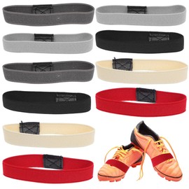 GALPADA 5 Pairs of Shoelaces Fixing Band, Elastic Shoelaces Tear-Resistant, Anti Loose Shoe Straps for High Heels Football Boots, Assorted colours