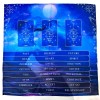 Superlunaris 3-Card Tarot Reading Spread Cloth, Tarot Menu, Altar Cloth,