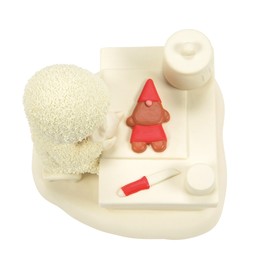 Department 56 Snowbabies Christmas Jubilee Working in The Gingerbread Kitchen Figurine, 3.7 Inch, Multicolor