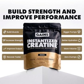 Monohidrato de creatina instantánea gana a granel, la primera creatina 100% soluble del mundo para la fuerza, el rendimiento y la construcción muscula