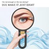 1x 20x Magnifying Travel Mirror, Hand Mirror with Handle -