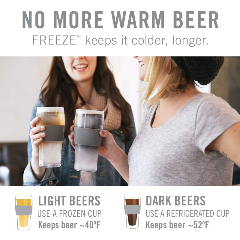 HOST FREEZE Cooling Cups (set of 2) in Marble Beer