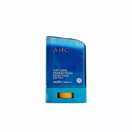 AHC 내추럴 퍼펙션 더블 쉴드 선스틱 14g (SPF 50+) 파랑색 AHC Natural Perfection Double Shield Sunscreen Stick 14g (SPF 50+) Blue [Single Option]