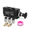 Innfeeltech 1 Pcs Air Hand Lever Operated Valve 5 Way