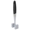 Meat Tenderizer Dual Sided Zinc Alloy Ergonomic Rubber Handle Balanced
