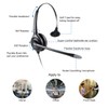 VoiceJoy Monaural Headset with Noise Cancelling Microphone with QD (Quick