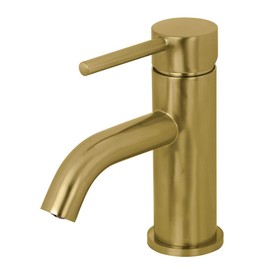 Kingston Brass Fauceture LS8223DL Concord Single Handle Monoblock Bathroom Faucet, Brushed Brass