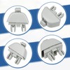 X AUTOHAUX Pack of 2 Car Plastic Sun Visor Hook