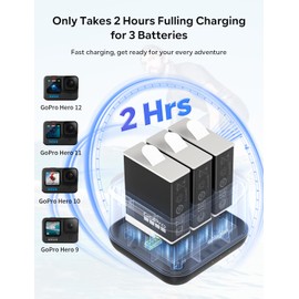 for GoPro Hero 12/11/10/9 Battery Charging Hub