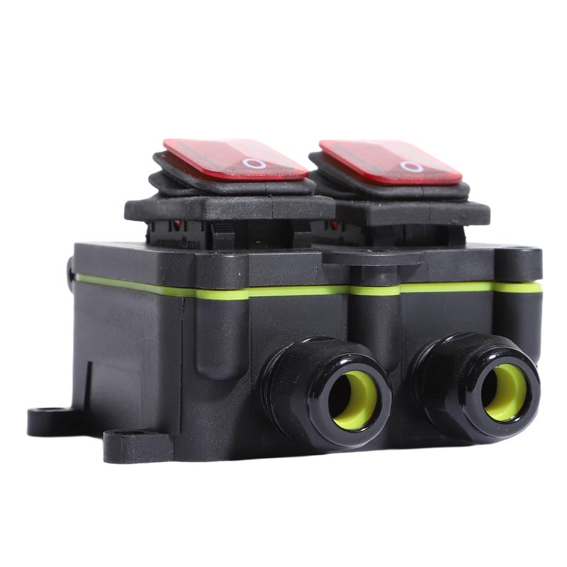 Shengbowi Waterproof On Off Toggle Switch with Red Light Rocker