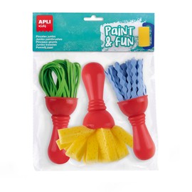 Apli Children's Brushes, Multi-Colour, Maxi