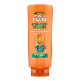 Garnier Fructis Borrador de Daño Control Grasa Acondicionador 650ml, con Colágeno Vegetal y Ácido de Fruta, Reparación Purificante para Cabello Dañado con Raíces Grasas, 24h de Control de Oleosidad