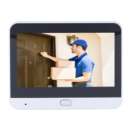 Peephole Camera for Apartment Door,Video Door Viewer, 2MP 1080p PIR Motion Detection, 24H Surveillance Home Remote Cell Phone Visual Doorbell Peephole Viewer