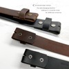 One Piece Full Grain Buffalo Leather Replacement Belt Strap 1-1/2"