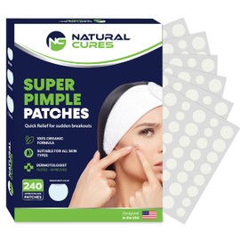 NC NATURAL CURES Hydrocolloid Super Pimple Patches - Ultra-Thin, Fun Acne Spot for Blemishes and Zits - Overnight Magic for Clearer Skin