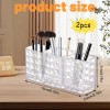 Organizador Maquillaje Acrílico 3compartimentos Transparente