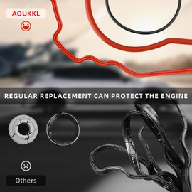 VS50493R Engine Valve Cover Gasket kit - fit for Honda Accord 1994-2002 EX LX DX SE Odyssey / 97-99 fit for Acura CL / 98-99 fit for Isuzu Oasis 2.2L 2.3L F22B1 F23A1 F23A4 F23A7