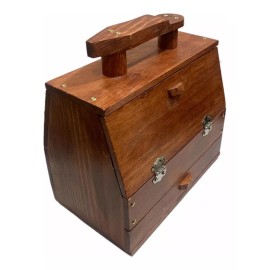 Lux-z Cajón De Madera Bolero Grande Para Limpiar Lustrar Calzado