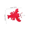 Alasum 1pc Lobster Plush Doll Stuffed Lobster Stuffed Animal Keychain