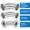 JMCOLMT Elbow 1.5" Tri Clamp Elbow 90 Degree Pipe Fitting