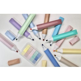 Aesthetic highlighters, 12 Pcs Highlighter, 5 pastel colors Sticky Notes Aesthetic, Cute Aesthetic Markers, No Bleed Bible Highlighter Pastel, Planner Journaling