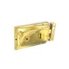 RIMLOCK DBL HANDL Brass 6" S1840*