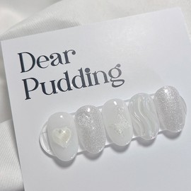 [Handmade Nail Tips] Aurora Pearl Nail Tips - Coffin Egg / [수제네일팁] 오로라펄 네일팁 - 코핀에그
