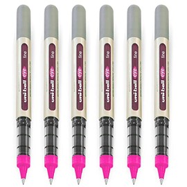 Uni-Ball Eye UB-157 Rollerball Pens 0.7 mm Nib Pink Pack of 6
