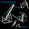 Crpich Soporte acrlico para telfono Celular, Soporte porttil, Soporte para