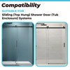 PalpitateC M6219 Sliding Shower Door Bottom Guide fits for Sliding