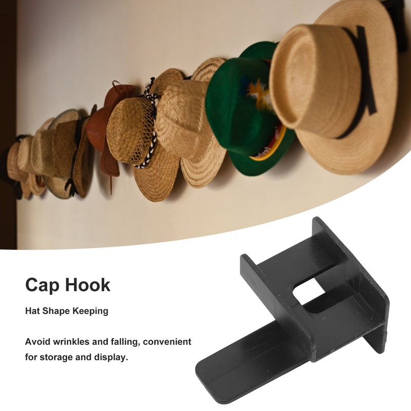 Cap Hook Adhesive Punch Free Wall Hat Holder Beauty Salon